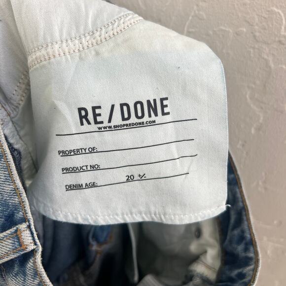 EUC $315 RE/DONE 70s Straight Jeans In Worn Medium Raf - Picture 8 of 9